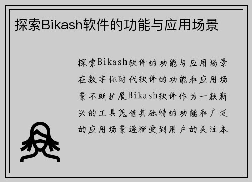 探索Bikash软件的功能与应用场景